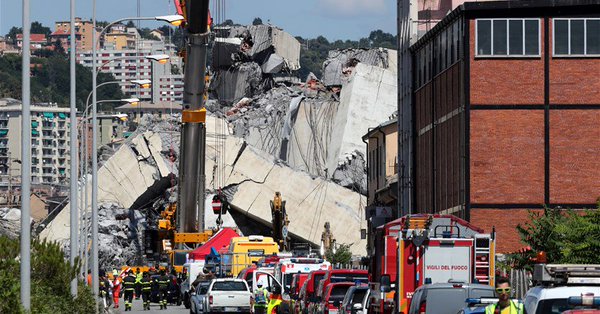 مأساة انهيار جسر جنوة في ايطاليا… هذه هي المحصلة النهائية للضحايا