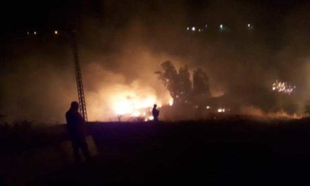 حريق كبير في عين عرب في راشيا ومناشدات لإنقاذ البلدة