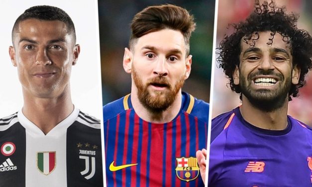 صلاح ورونالدو وميسي ضمن مرشحي تشكيلة الـ«فيفا» المثالية