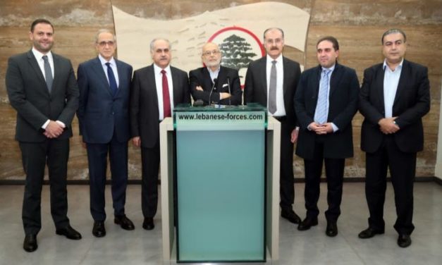 “اللقاء الديمقراطي” زار جعجع في معراب