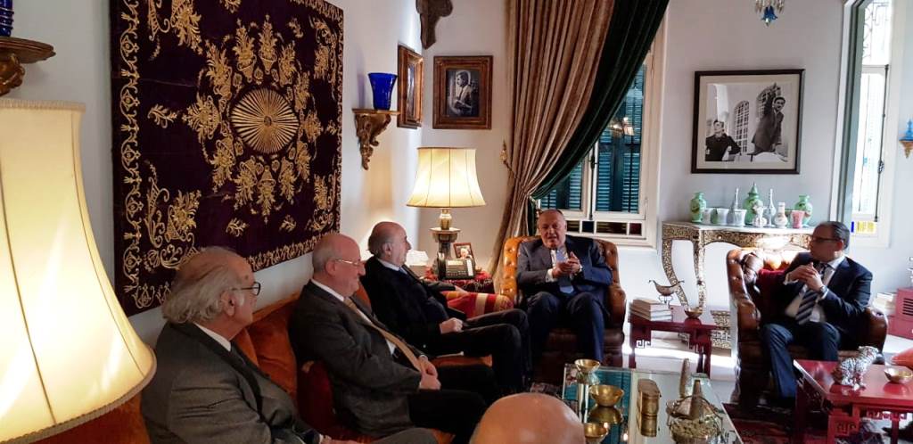 جنبلاط التقى وزير خارجية مصر