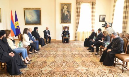 البطريرك كراكين الثاني اثنى على عمق العلاقة بين لبنان وأرمينيا وابو فيصل لشراكة مستدامة