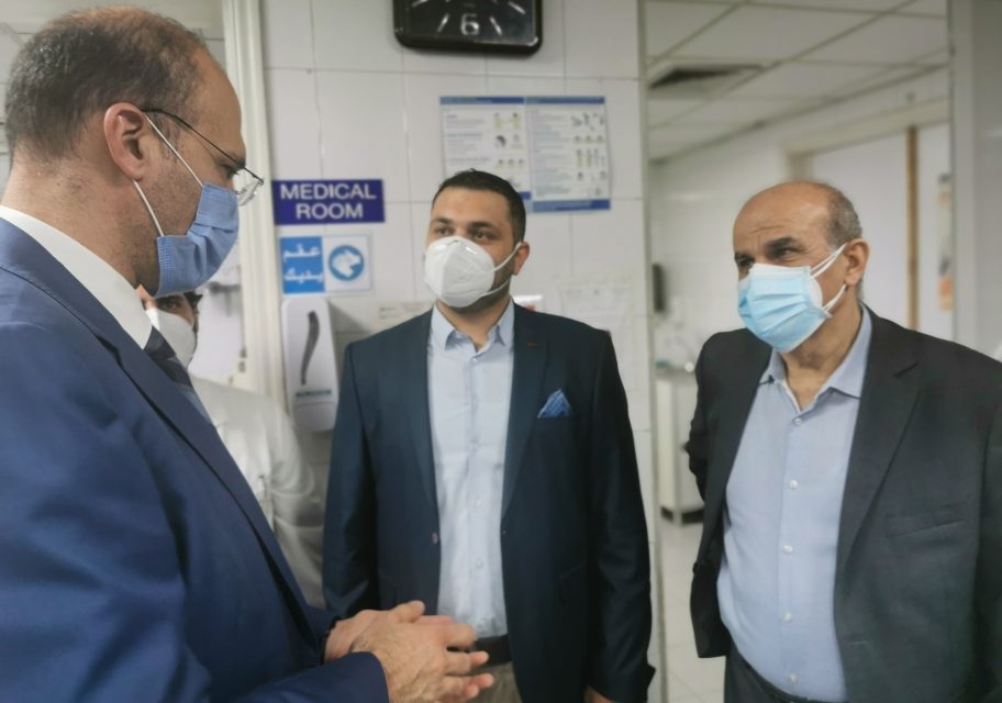 الوزير حسن افتتح قسم الكورونا في مستشفى المياس- شتورة بدعوة من حمود