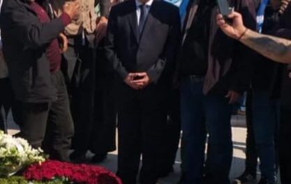 النائب الدكتور غسان سكاف خلال زيارة ضريح الرئيس رفيق الحريري: يا رجل في دولة ودولة في رجل كم نفتقدك اليوم.