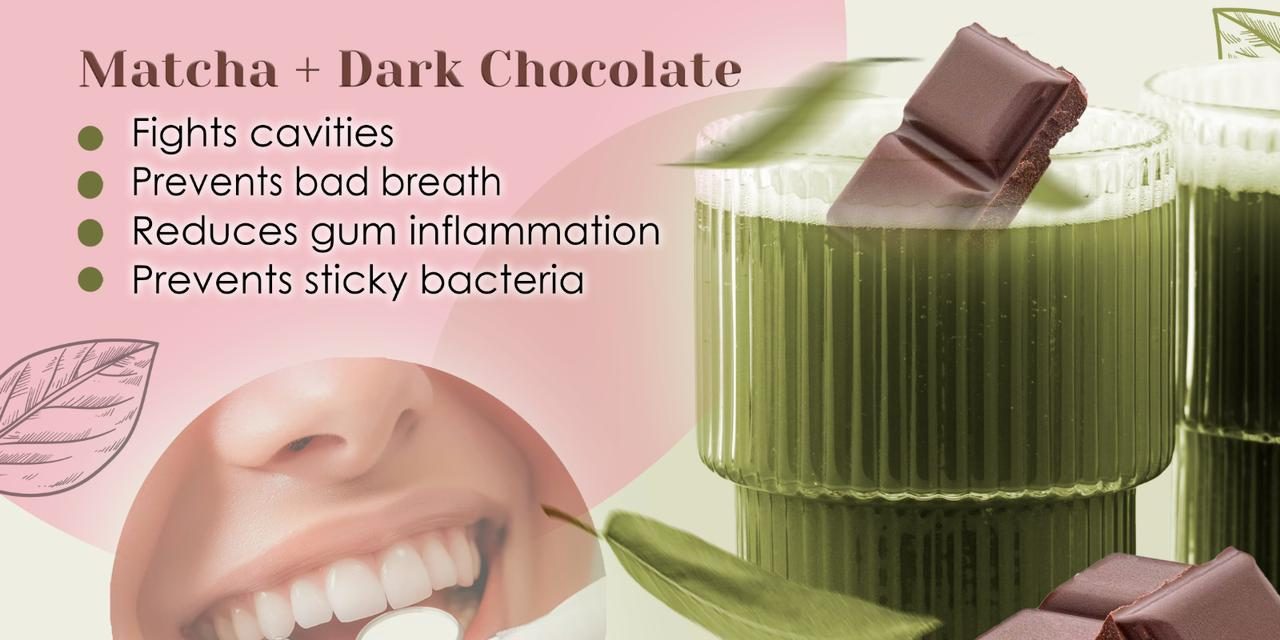 Matcha and dark chocolate: a delicious duo that’s great for your teeth .Dr_Sabine_Kassouf