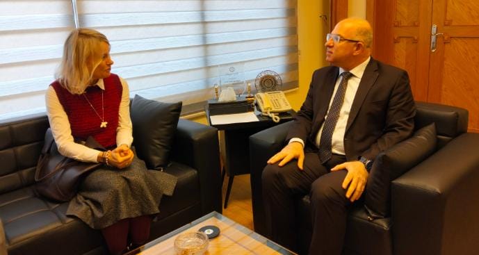 حيدر التقى ممثلة المفوضية السامية للأمم المتحدة لشؤون اللاجئين وطليس