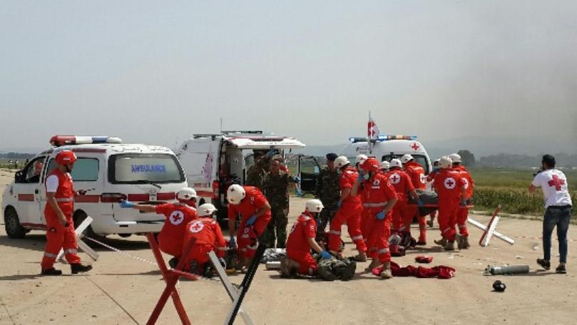مناورة ميدانية للصليب الأحمر في القبيات