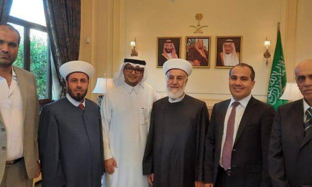 وفد من مجدل عنجر بحضور ياسين زار بخاري :  تصريحات وهبي تنكر لدور المملكة