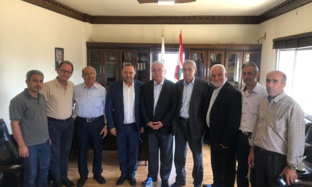 النائب سكاف التقى سالم والهادي في مقر اتحاد قلعة الاستقلال وتابع ملف الكهرباء وقضايا انمائية.