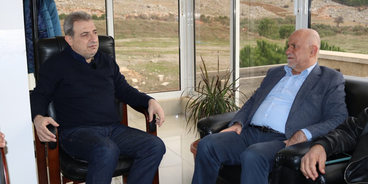 ابو فاعور خلال استقباله النائب قبلان: نعمل لتكون جلسة ٩ كانون خاتمة الاحزان الدستورية والرئاسية