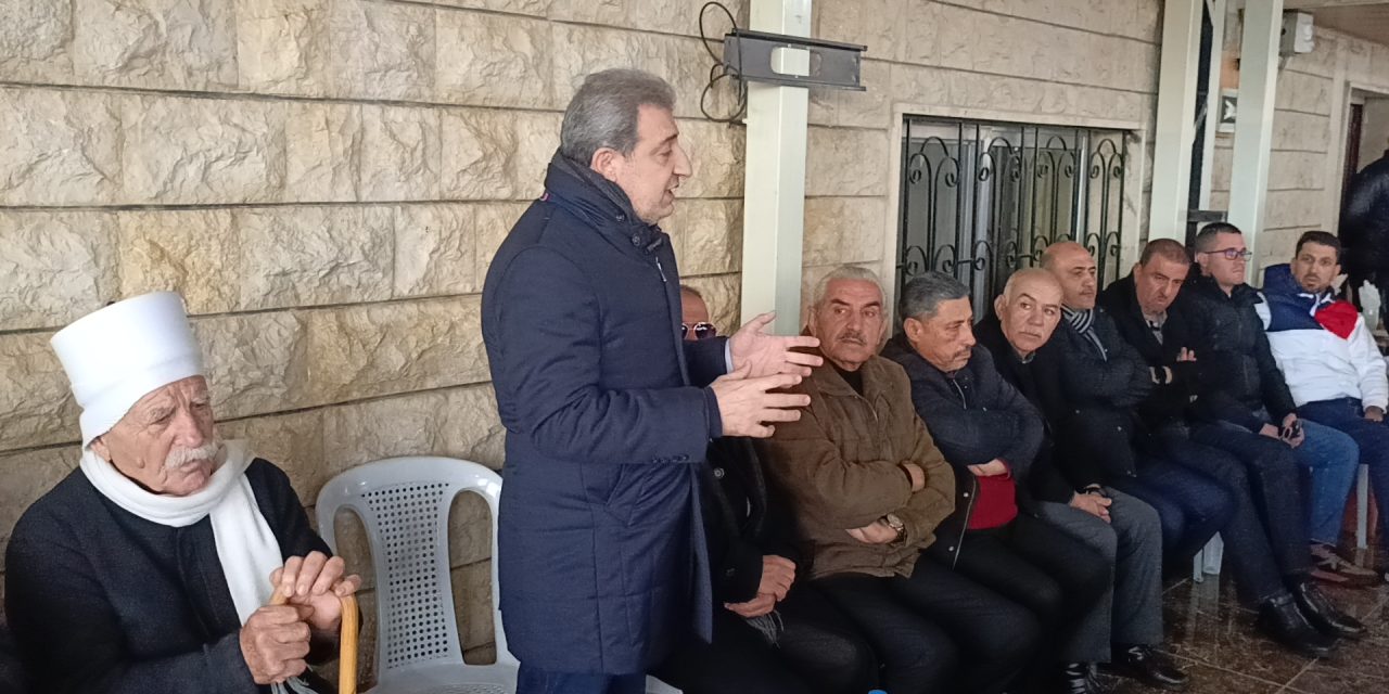 في زيارته الاولى لدير العشاير بعد انقطاع ١٤ عاماابو فاعور : سوريا الحرة الموحدة امل كبير للبنان وللبنانيين