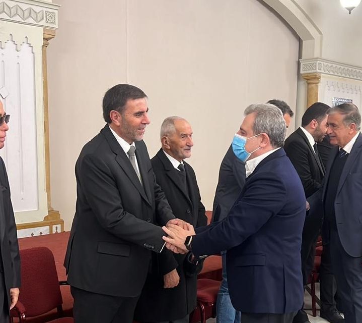 مستشار الرئيس سعد الحريري الشيخ علي الجناني تقبل التعازي بوفاة والدته وشكر المعزين