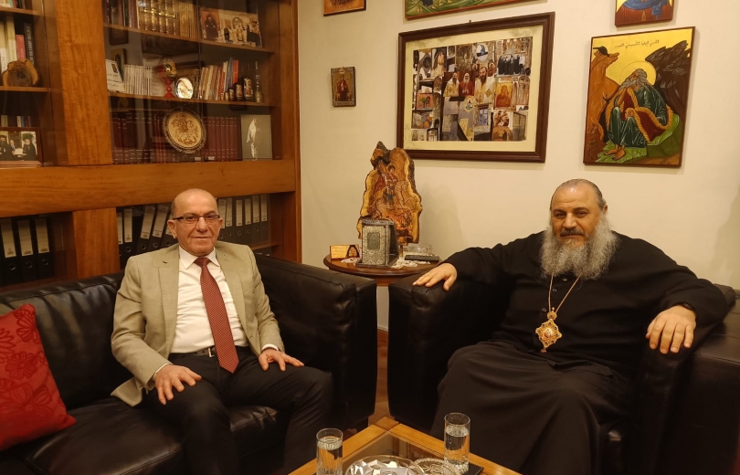رئيس بلدية المرج منور الجراح يزور المطران انطونيوس الصوري