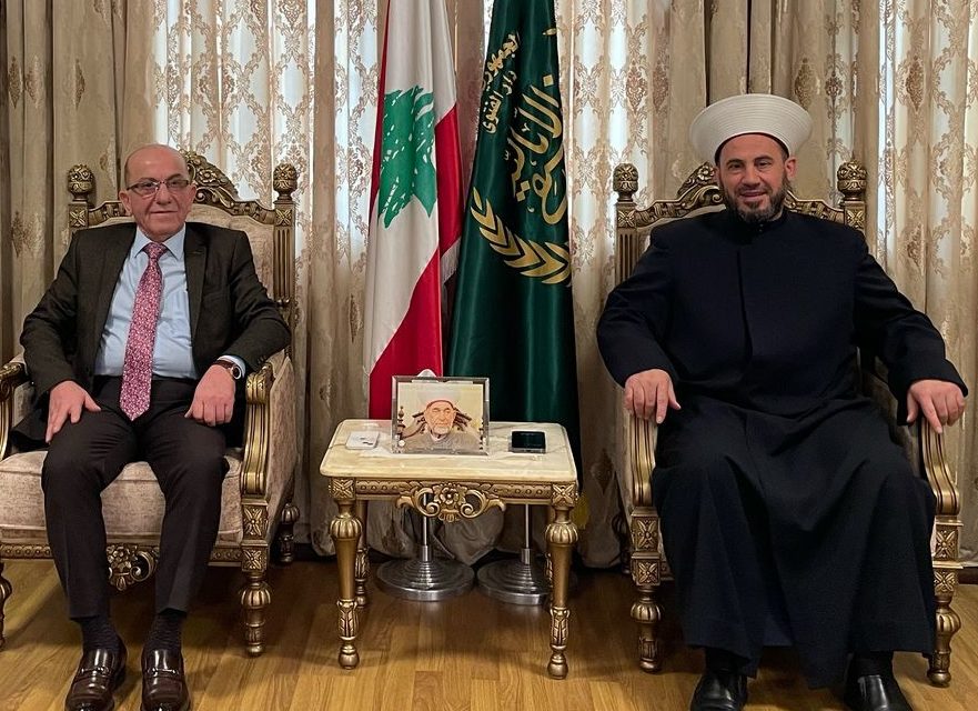 منور الجراح زار المفتي الغزاوي والمطارنة معوض وإبراهيم والصوري مهنئا بالصوم الجامع