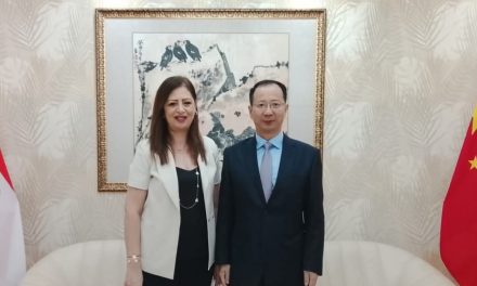 السفير الصيني يلتقي رئيسة مجلس ادارة تلفزيون لبنان أليسار ندّاف