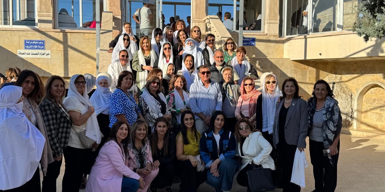 سيّدات تجمع  الجمعيّات النّسائيّة في الجبل زرن قضاء راشيا.. واستقبال حاشد في كفرقوق 