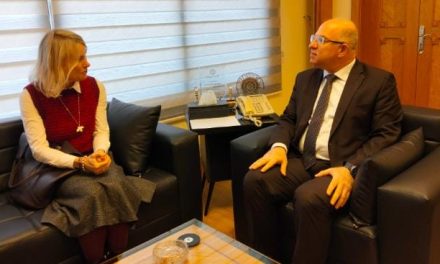 حيدر التقى ممثلة المفوضية السامية للأمم المتحدة لشؤون اللاجئين وطليس