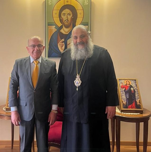 المطران أنطونيوس الصوري استقبل رئيس بلدية المرج السابق منور الجراح وتأكيد على التلاقي والشراكة